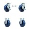 Service Caster 6 Inch Solid Polyurethane Caster Set with 2 Brakes/Swivel Lock 2 Rigid SCC SCC-30CS620-SPUB-TLB-BSL-2-R-2 - alternate 1